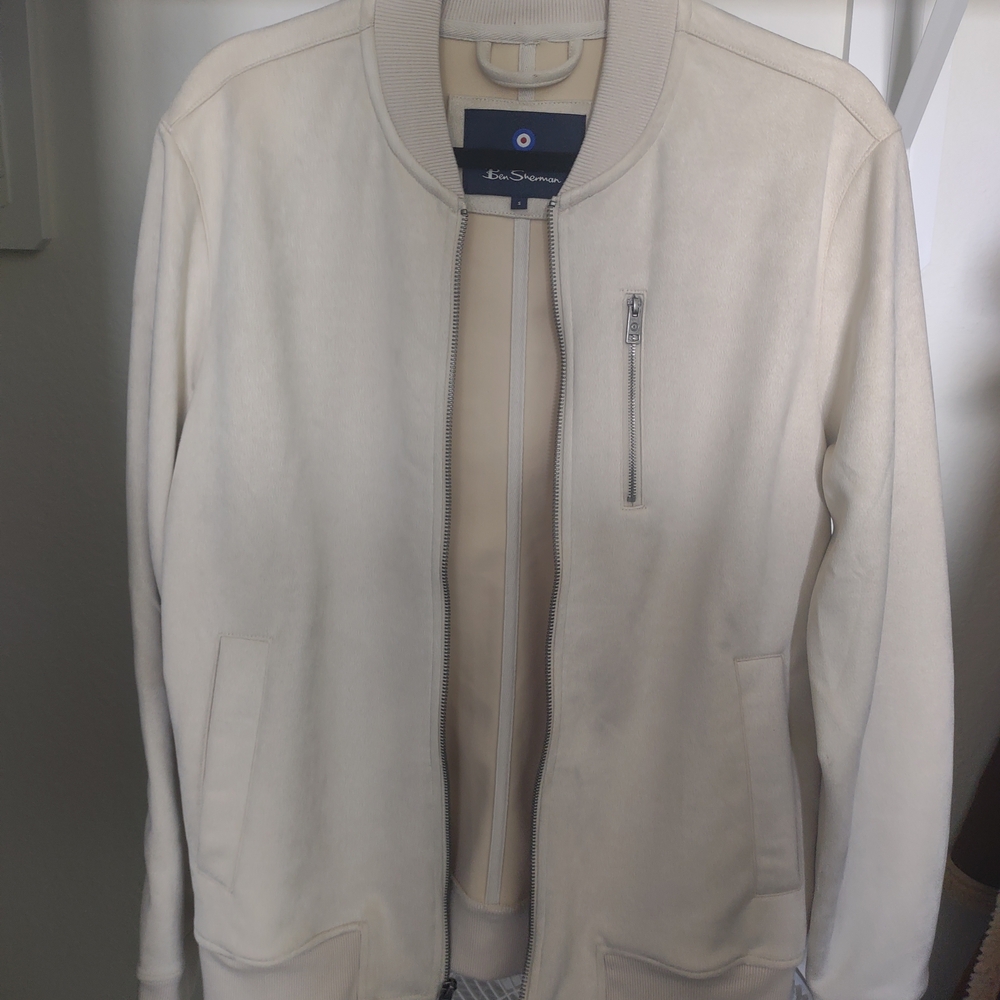 Suede Bomber Jacket by Ben Sherman Mens Small S